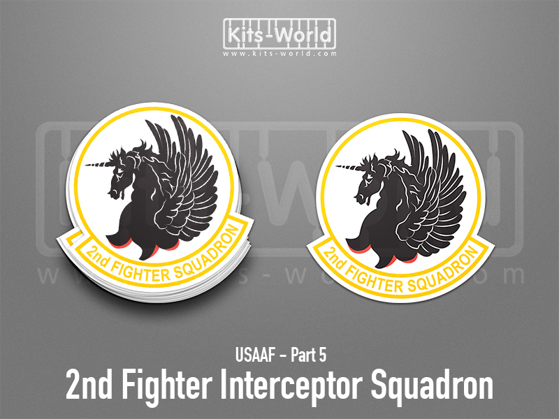 Kitsworld SAV Sticker - USAAF - 2nd Fighter Interceptor Squadron W:99mm x H:100mm 